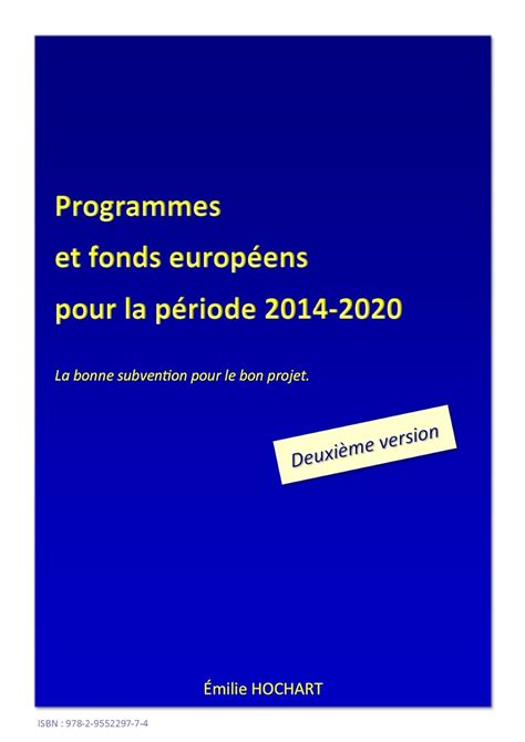 programmes fonds europ ens p riode 2014 2020 ebook Reader