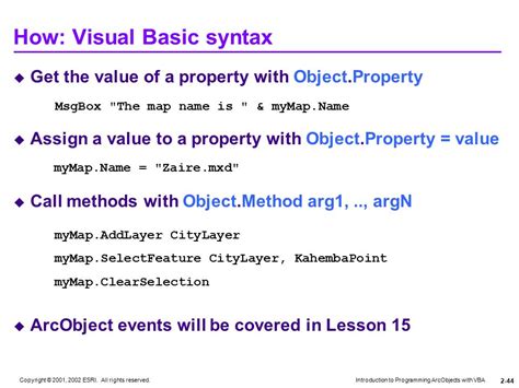 programming arcobjects with vba programming arcobjects with vba Doc