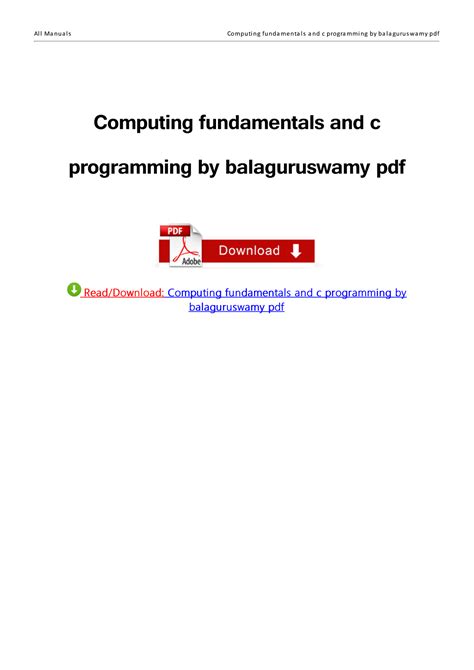 programming in c solution manual PDF