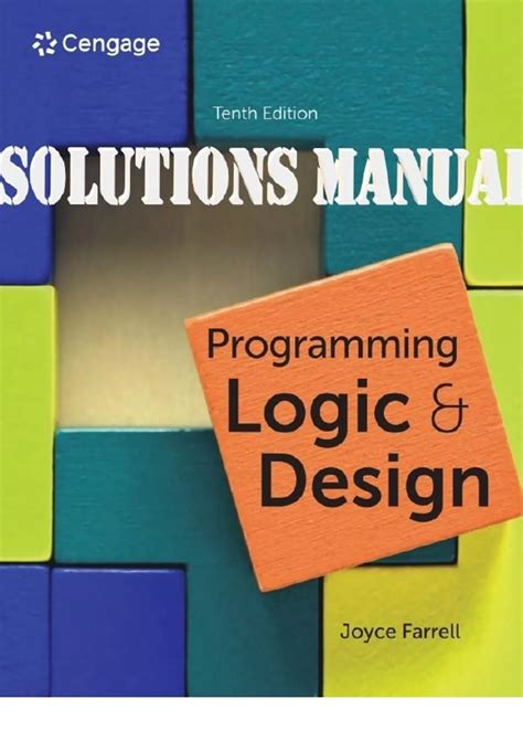programming logic design solutions manual pdf Epub