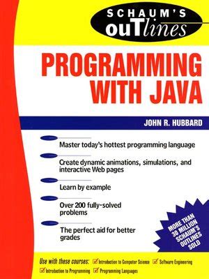 programming with java john r hubbard download pdf Epub