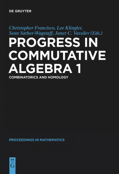 progress in commutative algebra 1 progress in commutative algebra 1 Reader