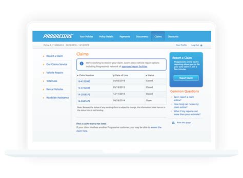 progressive insurance claims phone number