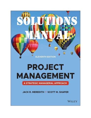 project management a managerial approach 7th edition solution manual free Reader