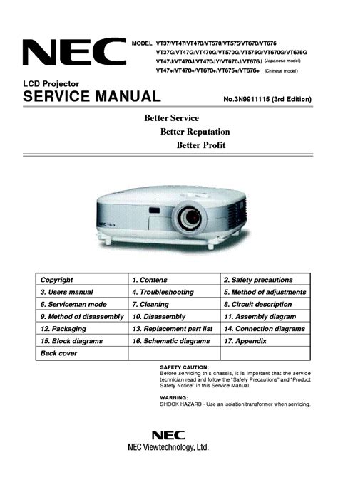 projector service manual pdf Epub