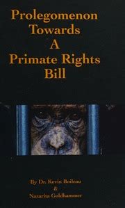 prolegomenon toward primate rights bill Kindle Editon