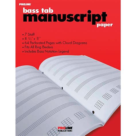 proline bass tab blank manuscript paper Epub