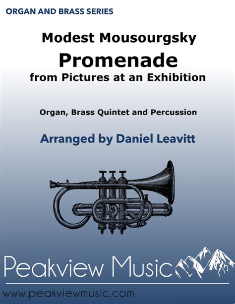 promenade pictures at an exhibition for brass quintet Reader