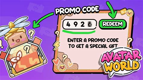 promo code in avatar world