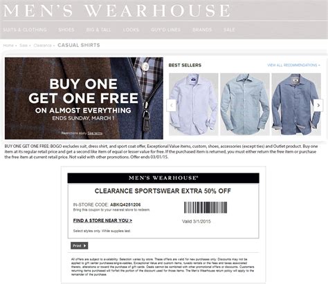 promo code men's wearhouse