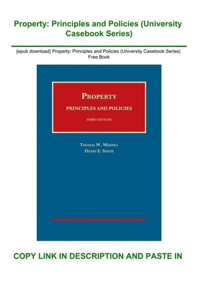 property principles policies casebookplus university Kindle Editon