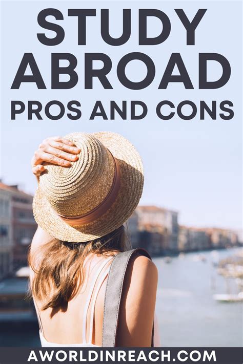 pros and cons of studying abroad
