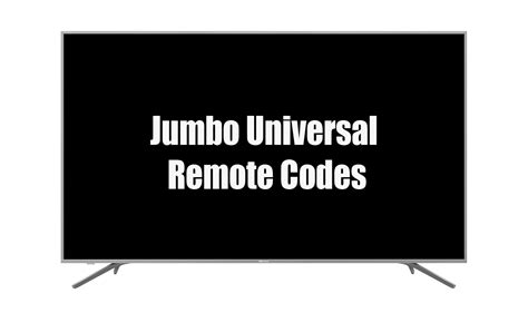 proteam jumbo universal remote control codes Epub