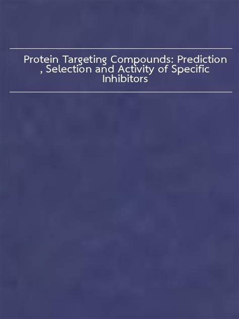 protein targeting compounds prediction inhibitors Reader