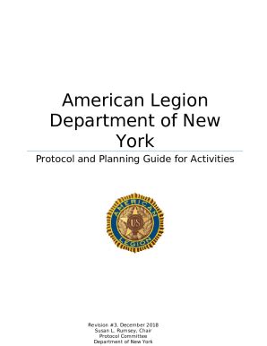 protocol amp planning guide american legion Reader