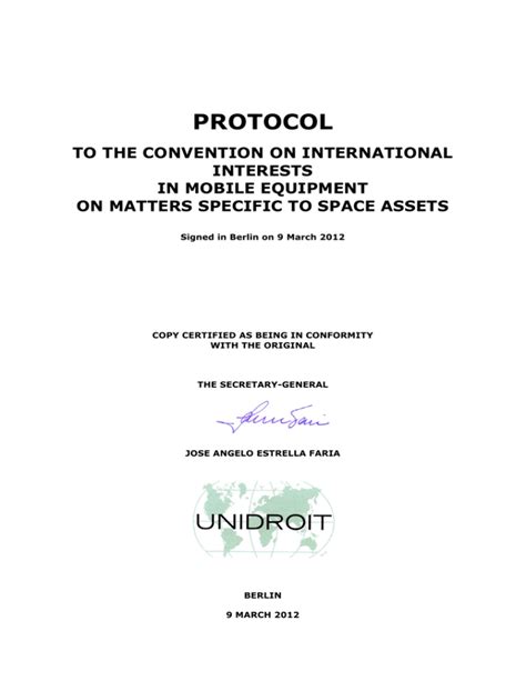protocol convention international interests equipment Epub