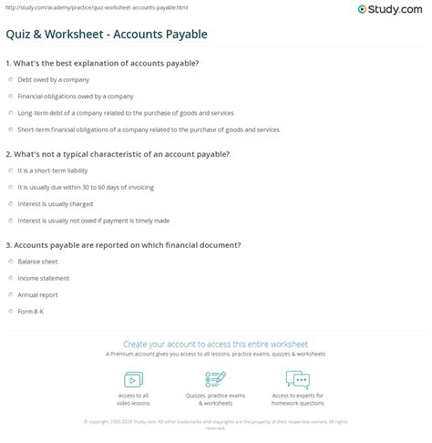 prove it accounts payable assessment test samples Doc