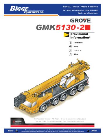 provisional information* GMK5130-2 - Bigge Crane and Rigging Ebook Reader