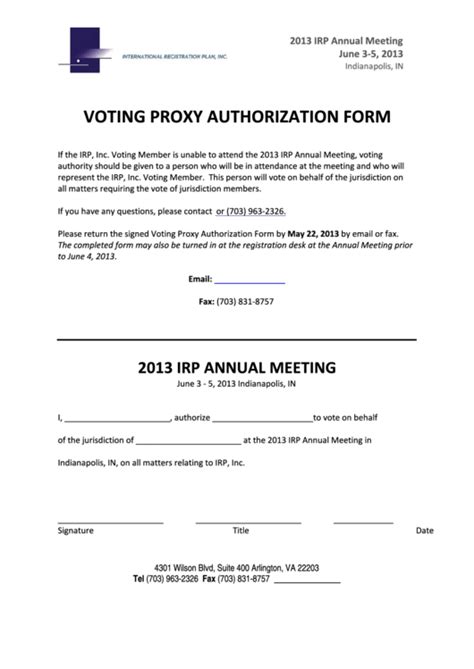 proxy voting agreement