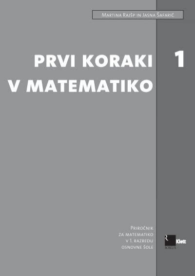 prvi koraki v matematiko priro nik za u itelja Reader