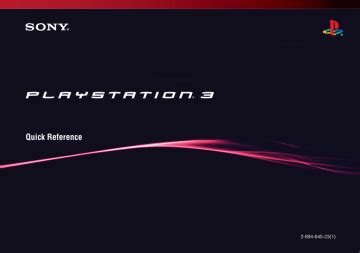 ps3 quick reference manual pdf Reader