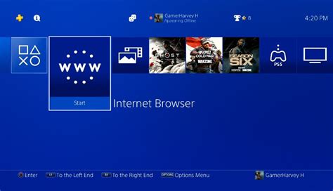 ps4 browser