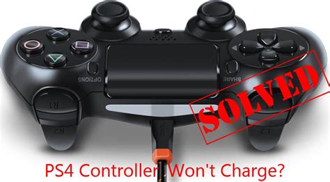 ps4 controller not charging no light