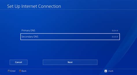 ps4 dns settings