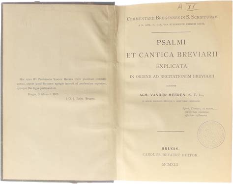 psalmi et canatica explicata in ordine ad recitationem breviarii Doc