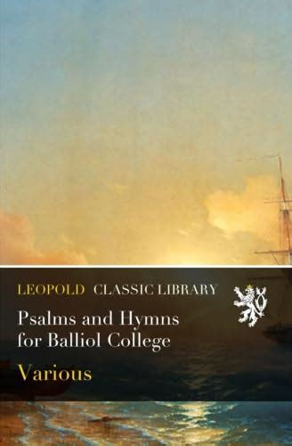 psalms hymns balliol college various Epub