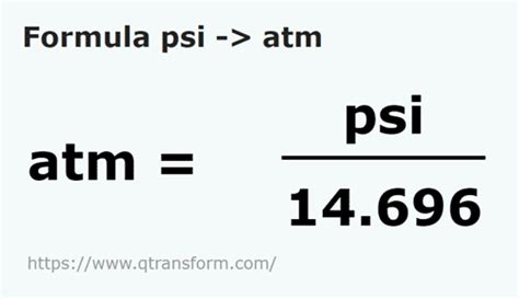 psi a atm