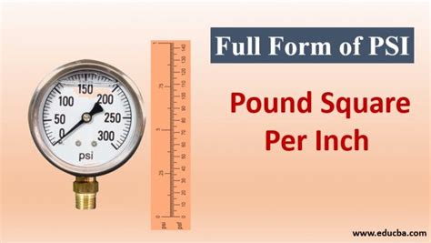 psi pound per square inch