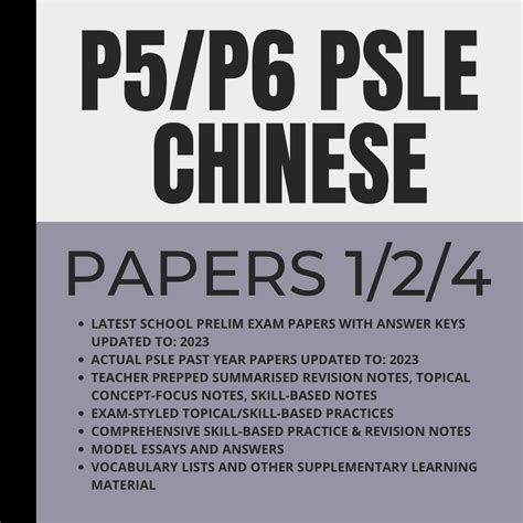psle chinese exam paper PDF