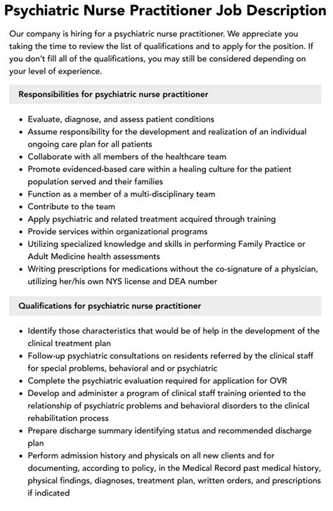 psych nurse practitioner jobs