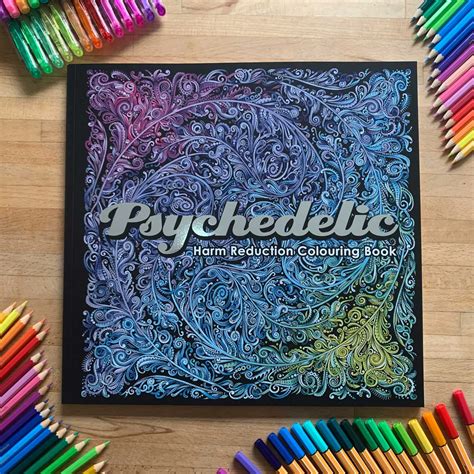 psychedelic abstract art colouring book Epub