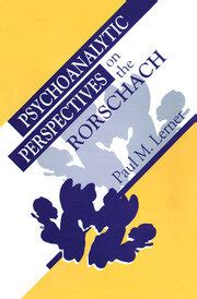 psychoanalytic perspectives on the rorschach Epub
