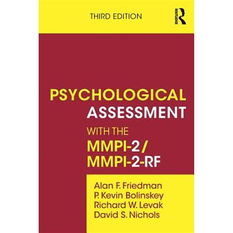 psychological assessment with the mmpi 2 or mmpi 2 rf PDF