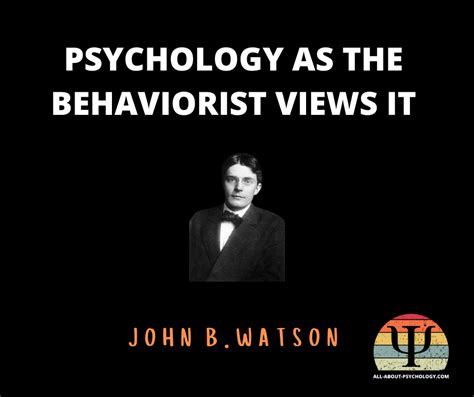 psychology as the behaviorist views it Doc