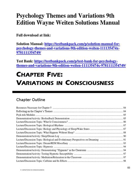 psychology themes and variations 9th edition study Epub