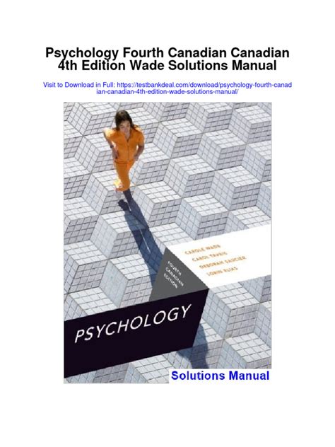 psychology_fourth_canadian_edition_wade Ebook Epub