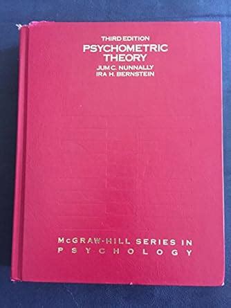 psychometric theory nunnally bernstein Epub