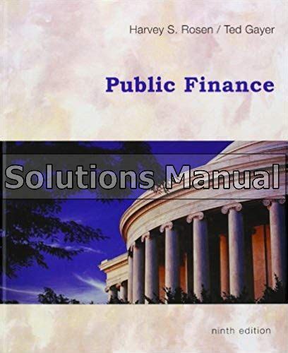 public finance 9th edition rosen solutions coupons Reader