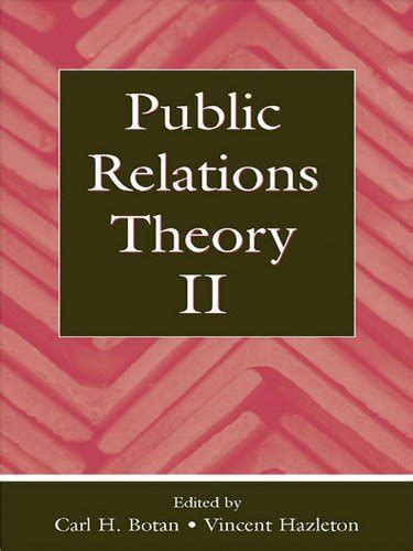 public relations theory ii routledge communication series PDF