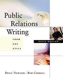 public relations writing form and style 6th edition PDF