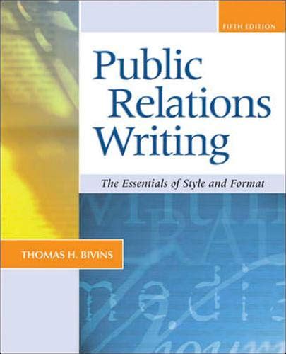 public relations writing the essentials of style and format Doc