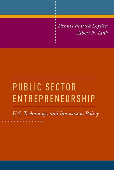 public sector entrepreneurship u s technology and innovation policy Epub