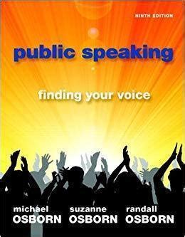 public speaking osborn 9th edition pdf Epub