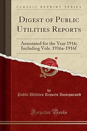 public utilities report annotated 1923d Reader