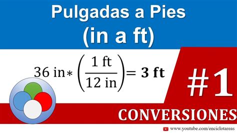 pulgadas a ft