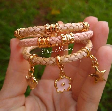 pulseira de couro feminina